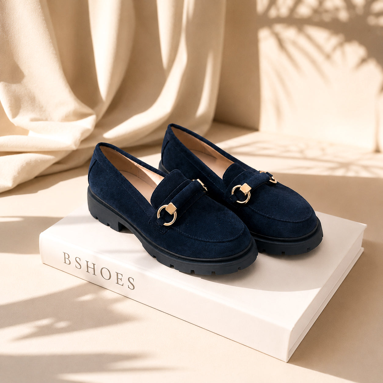 Mocassins Prestige Marine Velours