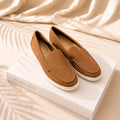 Mocassins Casual Suède Caramel
